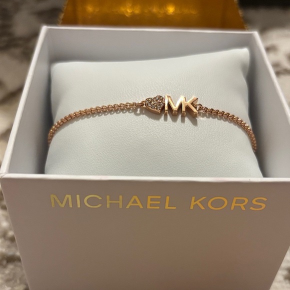 Michael Kors Rose Gold Logo Bracelet - Picture 7 of 9